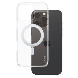 CARE by PanzerGlass Kickstand Case MagSafe voor de Apple iPhone 16 Pro Max - Silver