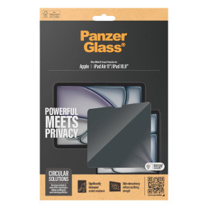 PanzerGlass Privacy Screenprotector Ultra-Wide Fit voor de Apple iPad Air 11 inch (2026) M4 / (2025) M3 / (2024) M2 / iPad 11 (2025) 11 inch A16 /