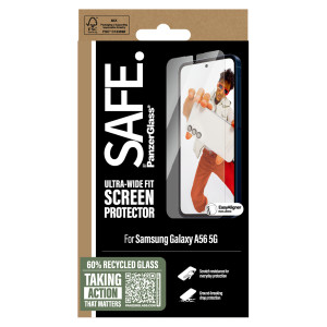 SAFE by PanzerGlass Ultra-Wide Fit Screenprotector incl. applicator voor de Samsung Galaxy A56