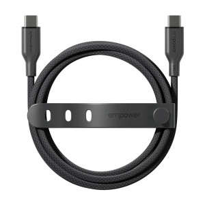 Empower by PanzerGlass Racing USB-C naar USB-C Oplaadkabel - 240W - 2 meter - Space Black