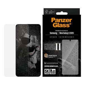 PanzerGlass Ceramic Screenprotector met applicator voor de Samsung Galaxy S26