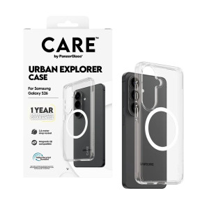 CARE by PanzerGlass Urban Combat Case voor de Samsung Galaxy S26 - Wit