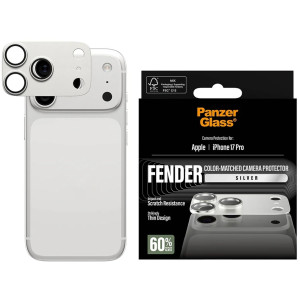 PanzerGlass Fender Camera Protector voor de iPhone 17 Pro - Silver