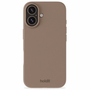 Holdit Silicone Case voor de Apple iPhone 16 - Mocha Brown