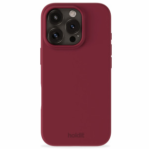 Holdit Silicone Case voor de Apple iPhone 16 Pro - Red Velvet