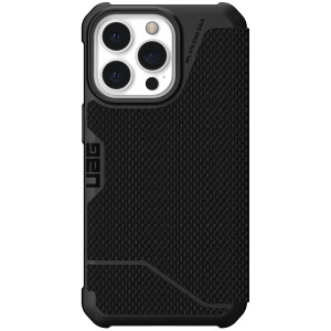 UAG Metropolis Bookcase voor de Apple iPhone 13 Pro - Kevlar Black