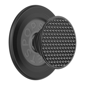 PopSockets PopGrip MagSafe Round - Triangle Knurled Black