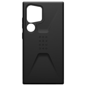 UAG Civilian Backcover voor de Samsung Galaxy S24 Ultra - Zwart