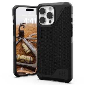 UAG Metropolis LT MagSafe Backcover voor de Apple iPhone 16 Pro Max - Kevlar Black