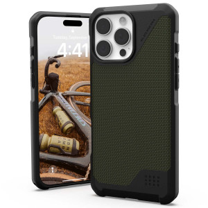 UAG Metropolis LT MagSafe Backcover voor de Apple iPhone 16 Pro Max - Kevlar Olive