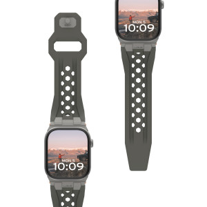 UAG Monarch Siliconenbandje voor de Apple Watch   44/45/46/49 mm - Olive