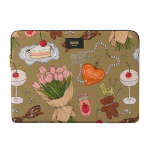 Wouf Daily Laptophoes 13-14 inch - Laptopsleeve - Tender