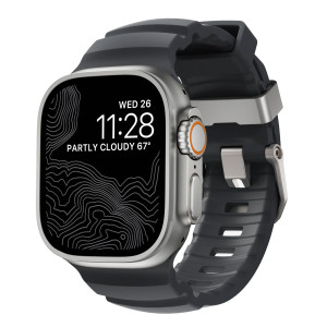 Nomad Rocky Point Band voor de Apple Watch   44/45/46/49 mm - Storm / Titanium