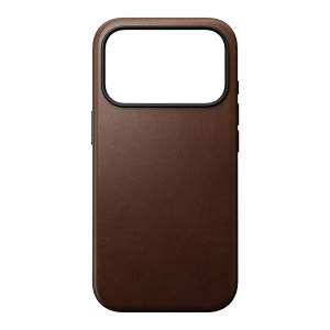 Nomad Modern Leather Case met MagSafe voor de Apple iPhone 17 Pro - Bruin