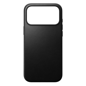 Nomad Modern Leather Case met MagSafe voor de Apple iPhone 17 Pro - Zwart