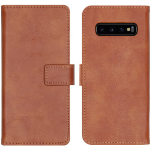 imoshion Luxe Bookcase voor de Samsung Galaxy S10 - Bruin