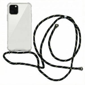 imoshion Transparante Backcover met koord voor de Apple iPhone 11 Pro - Zwart & Goud