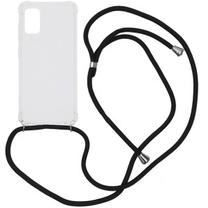 imoshion Transparante Backcover met koord voor de Samsung Galaxy A41 - Zwart