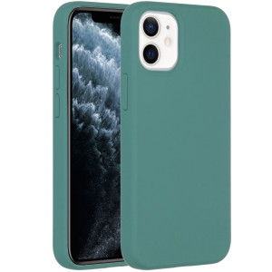 Accezz Liquid Silicone Backcover voor de Apple iPhone 12 Mini - Donkergroen