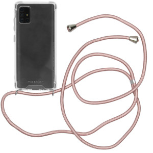 imoshion Transparante Backcover met koord voor de Samsung Galaxy A51 - Rosé Goud