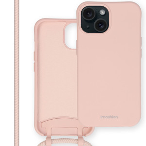 imoshion Color Backcover met afneembaar koord voor de Apple iPhone 15 - Roze