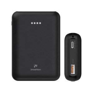 imoshion Compact Powerbank 10.000 mAh - Kleine powerbank - Quick Charge en Power Delivery - Zwart