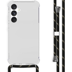 imoshion Transparante Backcover met koord voor de Samsung Galaxy A55 - Zwart / Goud
