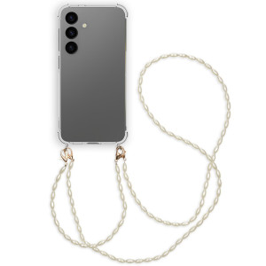 imoshion Backcover met koord + armband - Parels voor de Samsung Galaxy S24 - Transparant