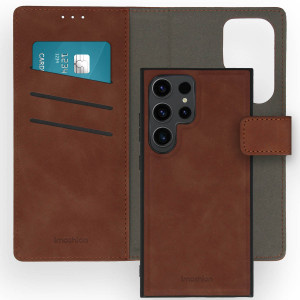 imoshion Uitneembare 2-in-1 Luxe Bookcase voor de Samsung Galaxy S24 Ultra - Bruin