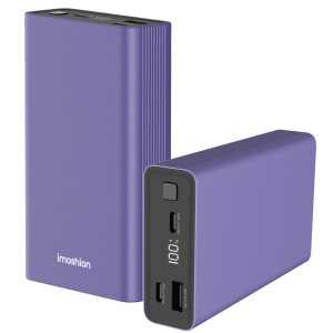 imoshion Ultra Series Aluminium Powerbank 20.000 mAh - Quick Charge en Power Delivery - Tropical Violet