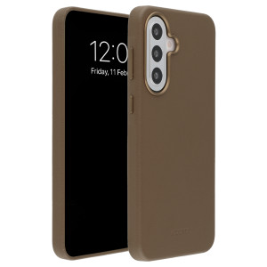Accezz MagSafe Leather Backcover voor de Samsung Galaxy A57 (5G) - Coffee Brown