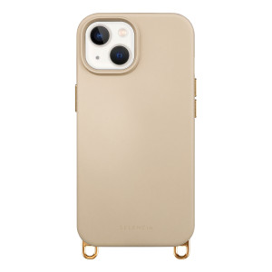 Selencia Rivièra MagSafe Backcover met afneembare haakjes voor de Apple iPhone 15 - Milky Latte