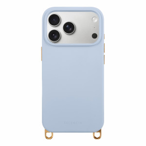Selencia Rivièra MagSafe Backcover met afneembare haakjes voor de Apple iPhone 17 Pro Max - Powder Blue
