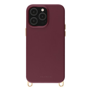 Selencia Rivièra MagSafe Backcover met afneembare haakjes voor de Apple iPhone 13 Pro - Choco Brown