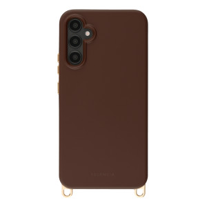 Selencia Rivièra MagSafe Backcover met afneembare haakjes voor de Samsung Galaxy A34 (5G) - Choco Brown