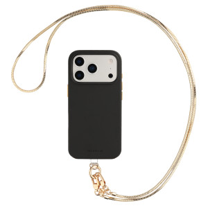 Selencia Sleek Chain (lang koord 130 cm) - Gold