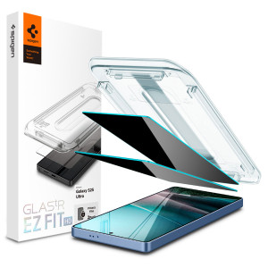 Spigen GLAStR Privacy EZ Fit Screenprotector + Applicator - 2-pack voor de Samsung Galaxy S25 Ultra