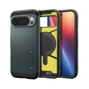 Spigen Tough Armor Backcover MagSafe voor de Google Pixel 10 Pro XL - Abyss Green