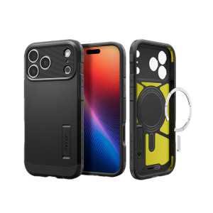 Spigen Tough Armor Backcover MagSafe voor de Apple iPhone 17 Pro Max - Black