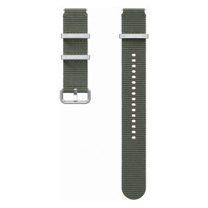 Originele Nylon Athleisure Band voor de Samsung Galaxy Watch 4 / 5 / 6 / 7 / FE (20 mm) - Maat M/L - Khaki