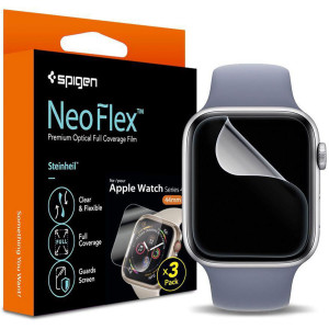Spigen Neo Flex Optical Film Screenprotector (3 pack) voor de Apple Watch Series 4-9 / SE - 40/41 mm