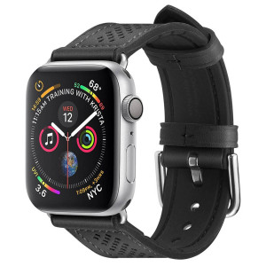 Spigen Retro Fit band voor de Apple Watch Series 1 t/m 9 / SE (38/40/41 mm)   Series 10 / 11 (42 mm) - Zwart