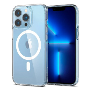 Spigen Ultra Hybrid Backcover MagSafe voor de Apple iPhone 13 Pro - White