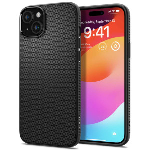 Spigen Liquid Airâ„¢ Backcover voor de Apple iPhone 15 - Matte Black