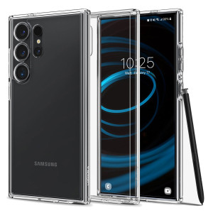 Spigen Ultra Hybrid Backcover voor de Samsung Galaxy S24 Ultra - Crystal Clear