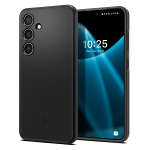 Spigen Thin Fit Backcover voor de Samsung Galaxy S24 - Zwart