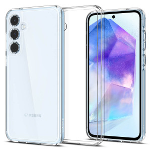 Spigen Ultra Hybrid Backcover voor de Samsung Galaxy A55 - Crystal Clear