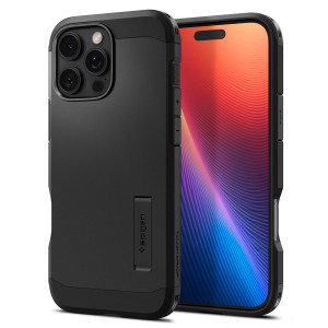 Spigen Tough Armor Backcover MagSafe voor de Apple iPhone 16 Pro - Zwart