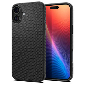 Spigen Liquid Airâ„¢ Backcover voor de Apple iPhone 16 - Matte Black
