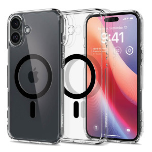 Spigen Ultra Hybrid Backcover MagSafe voor de Apple iPhone 16 - Black